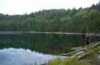 O maravilhoso Lac Solitaire, no Parc National de La Mauricie, na província de Quebec, no Canadá
